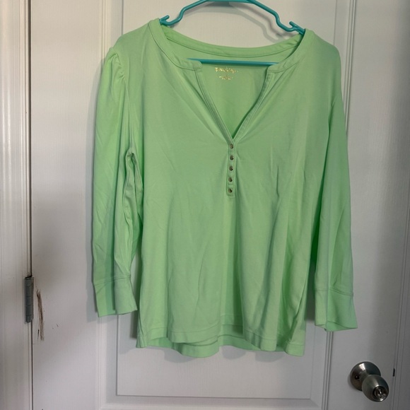 Lilly Pulitzer Mint Green Blouse - Picture 1 of 3